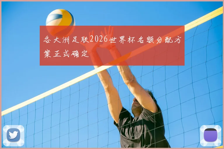 各大洲足联2026世界杯名额分配方案正式确定